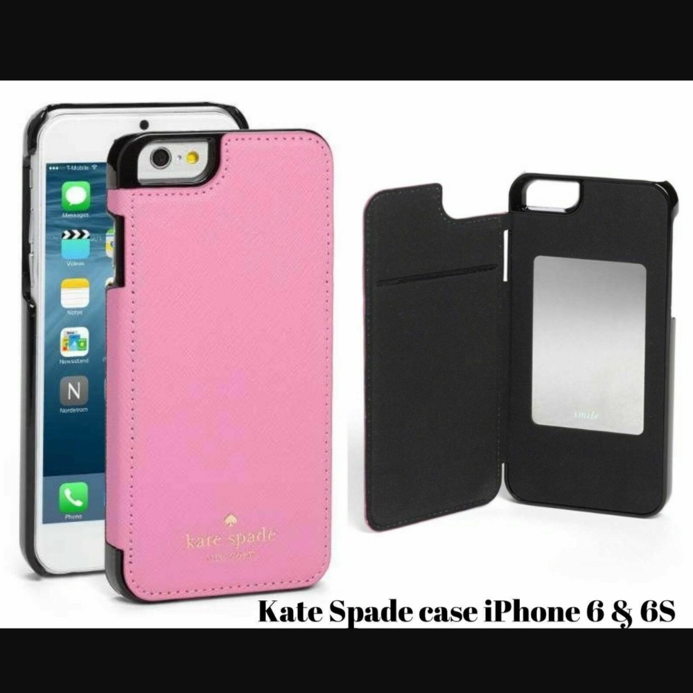 NWD $70 kate spade new york 'Cedar Street' iPhone‎ 6 & 6s Case Leather +Mirror